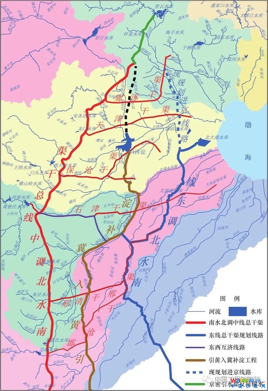 圖6 南水北調(diào)東線(xiàn)后續(xù)工程線(xiàn)路